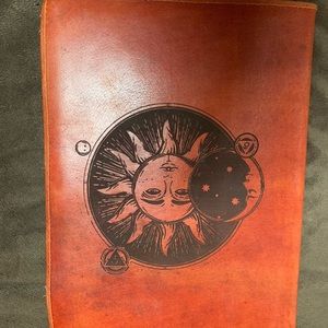 Sun and moon book with blank paper